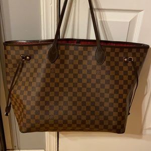 Authentic Louis Vuitton NEVERFULL NM GM DAMIER